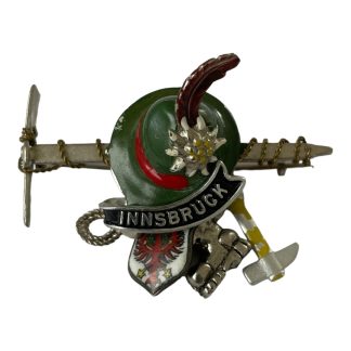 Broche vintage autrichienne Tyrol