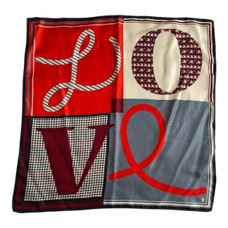 Tour du cou en soie Love